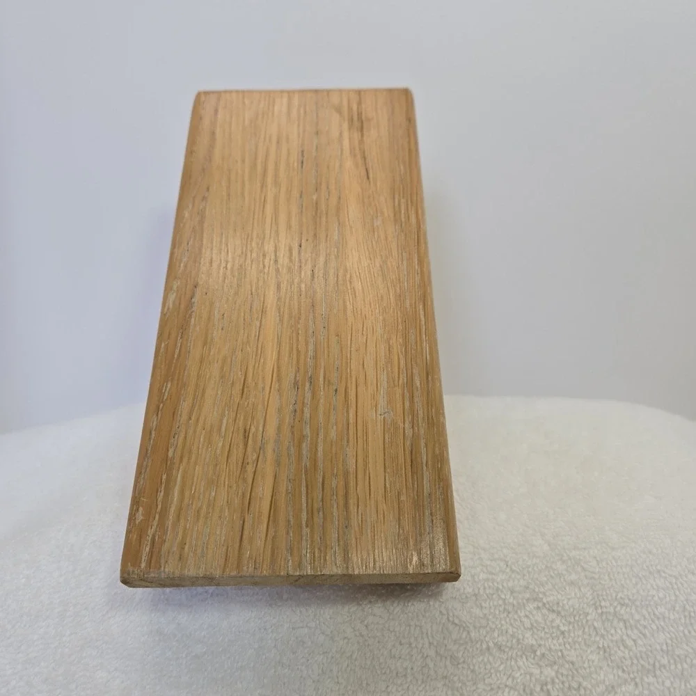 CUTCO 8 Slot Solid Wood Honey Oak Knife Block Holder Made in USA Vtg